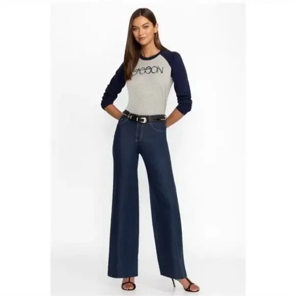Johnny Was Sasson collaberation LUMIERE WIDE LEG JEAN sz 27 new with tags $198 - Picture 3 of 12